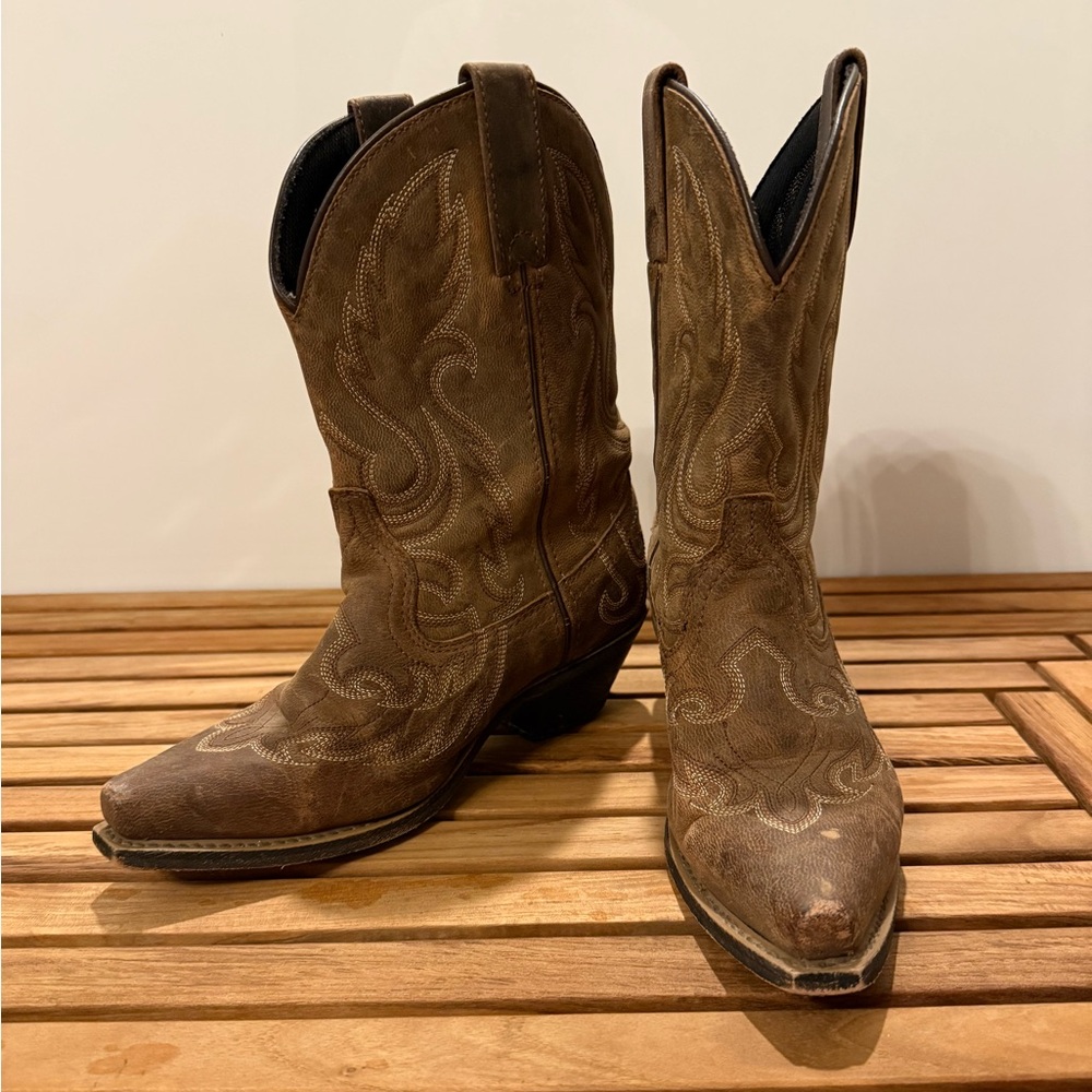 Laredo Women's Brown Leather Boots